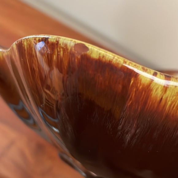 Vintage Blue Mountain pottery harvest gold bowl drip glaze catch all - Picture 4 of 7